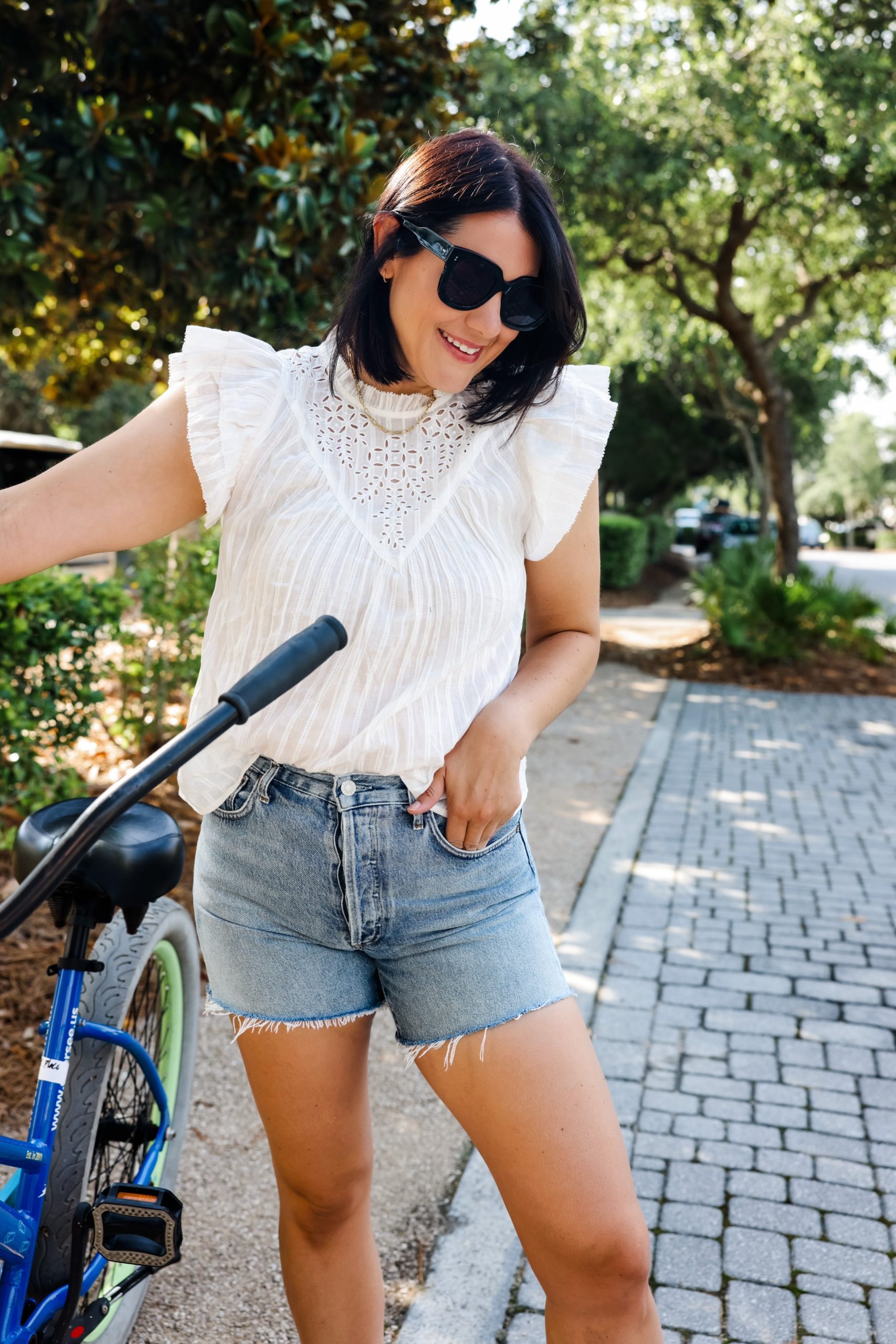 Target white 2024 denim shorts