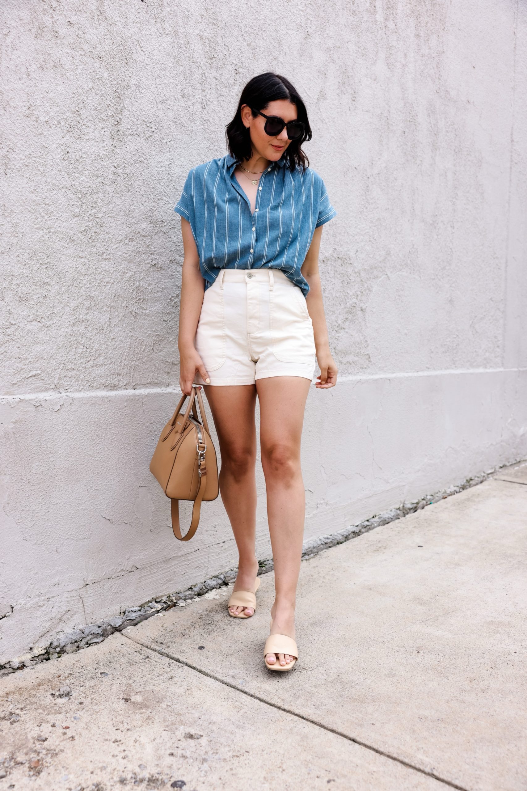 https://www.kendieveryday.com/wp-content/uploads/2021/06/Kendi-Everyday-wearing-Madewell-Central-Shirt-and-Madewell-Utility-Shorts_03-scaled.jpg