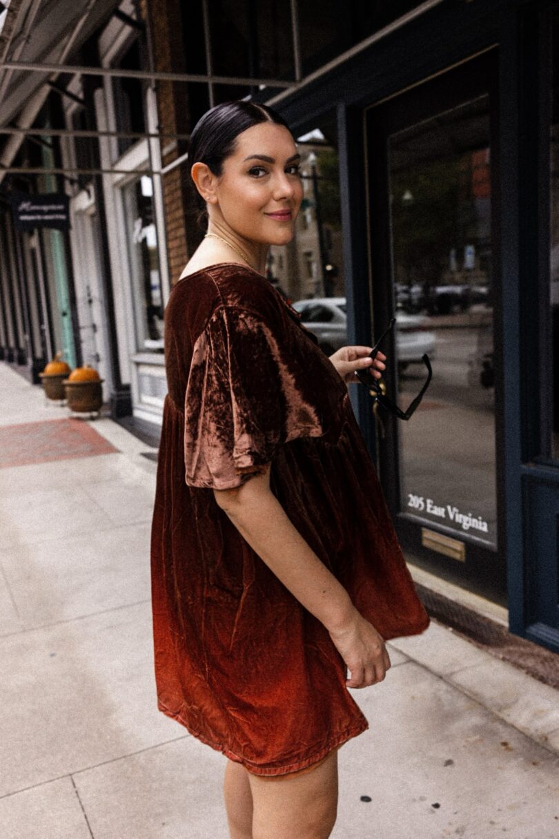 free people velvet dress