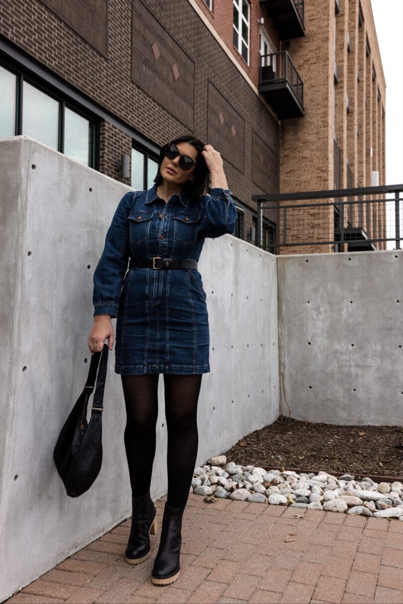 Madewell denim shop mini dress