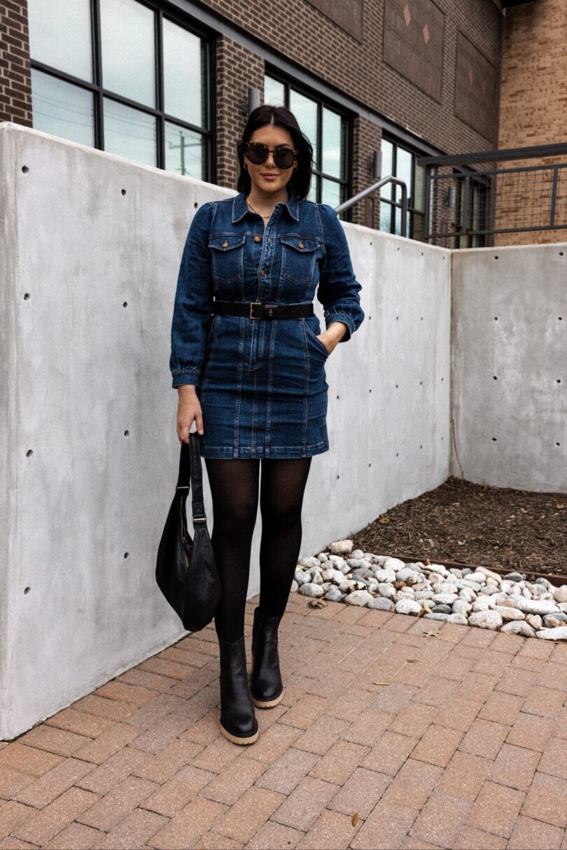 Madewell jean dress new arrivals