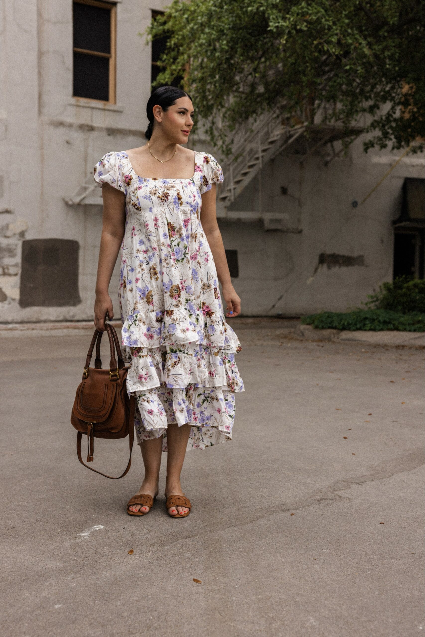 Floral Tiered Maxi Dress | kendi everyday