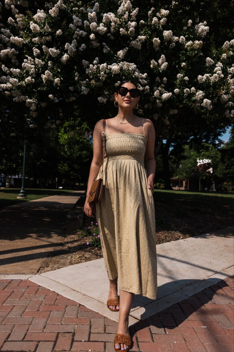 Madewell smocked dress online