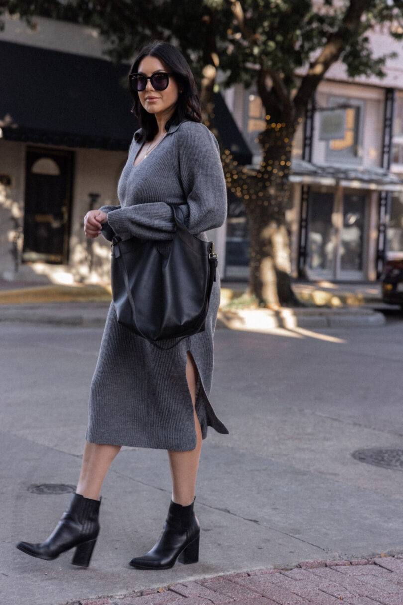 Sweater Dresses & Boots | kendi everyday